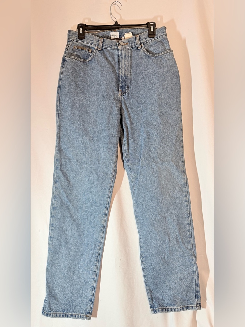 Vintage Calvin Klein Jeans Easy Fit Size 12 32” Double Stone Wash Straight Leg